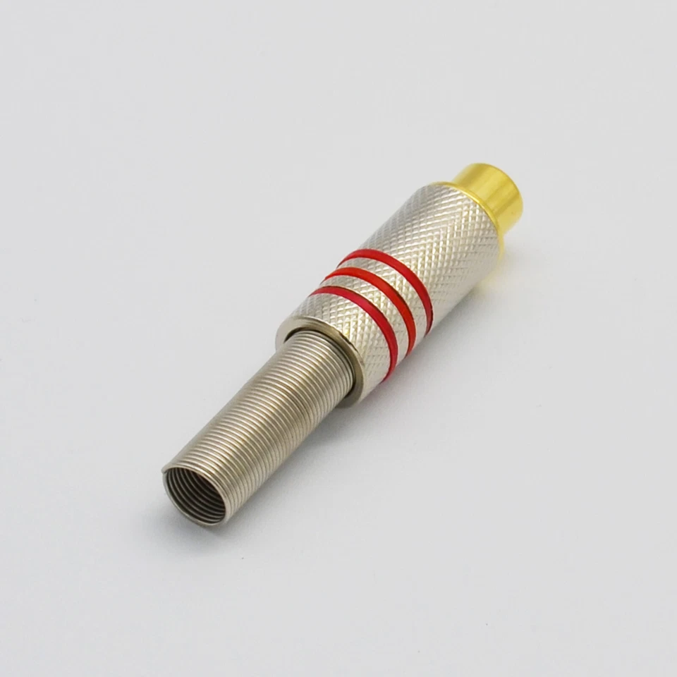 Dual RCA Female Jacks to Male Stereo 6.35mm 1/4" Angle Y Splitter Audio Cable - Image 3 of 4