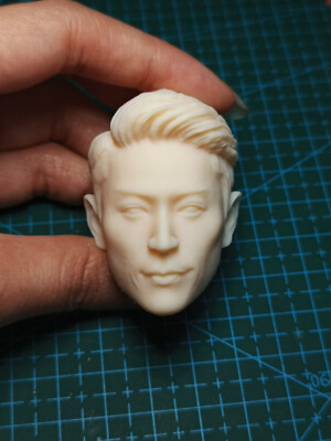 1:12 Wallace Huo Head Sculpt Carved For 6'' Male Action Figure Body Toys