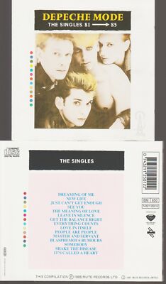 Depeche Mode The Singles 81 - 85 Cd Vogue Mute 1987 Edition