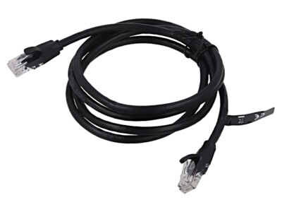 IBEBL Patch cord U/UTP 6 Line CCA PVC schwarz 10m 26AWG VENTION