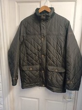 Regatta Coat Mens Large Black Full Zip Polyester Outdoor Insulated Puffer 52-54 