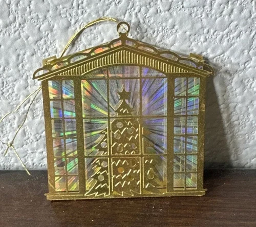 Avon Christmas Reflections Metal Christmas Tree Ornaments Vintage Prisms 3x2.5