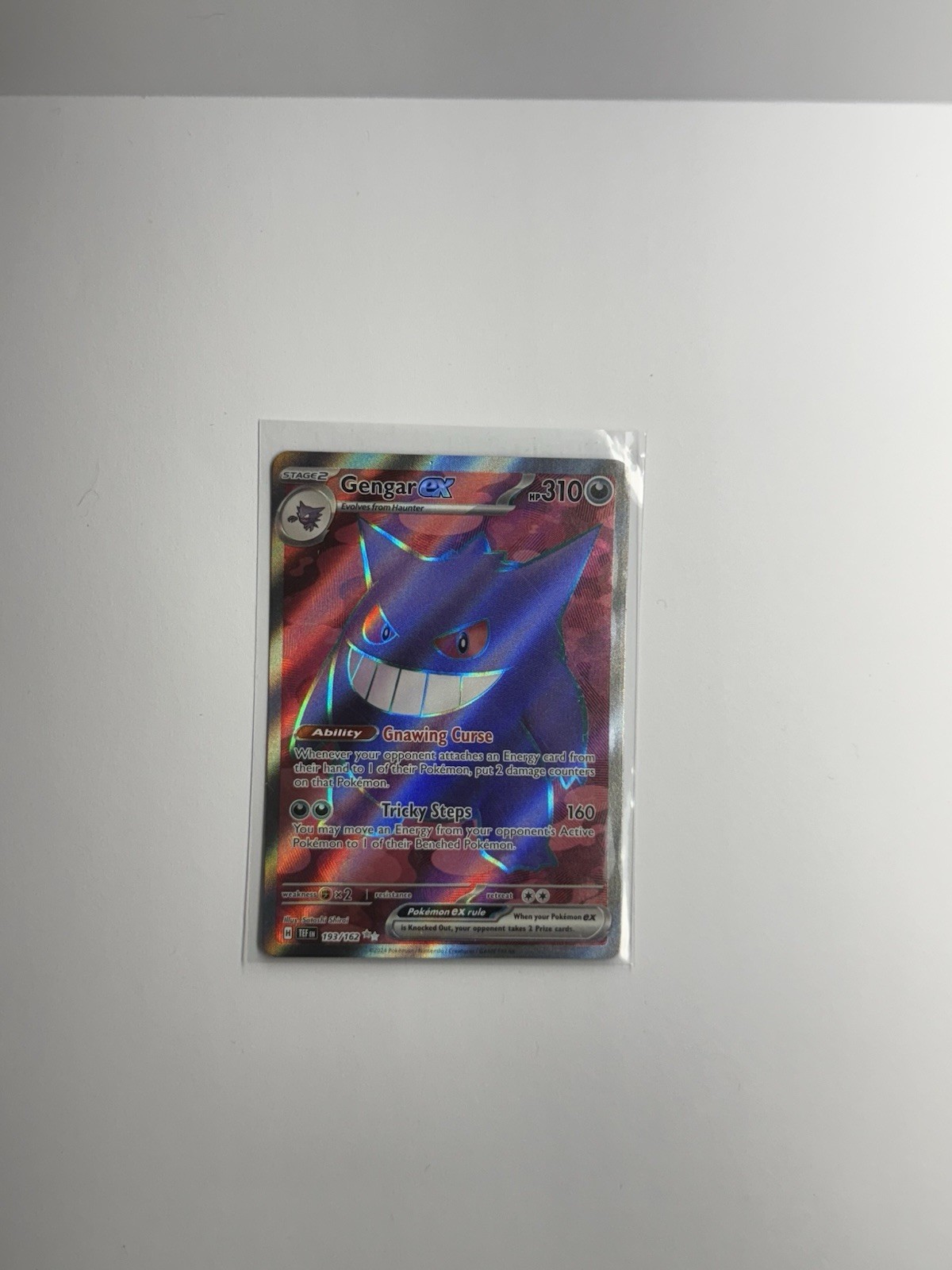 Gengar EX 193/162 Temporal Forces Ultra Rare Full Art NEAR MINT CLEAN CONDITION