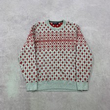 Nautica Knitted Jumper abstract patterned pullover knit sweater Men's M