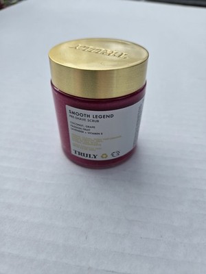 Smooth Legend Pre-Shave Scrub by Truly - Coconut Grape Vitamin E Lavender - NEW