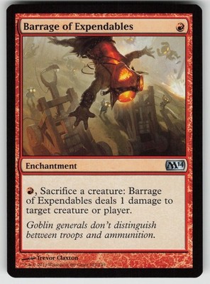 Barrage of Expendables 127 Uncommon Magic 2014 (M14) Magic: The Gathering NM