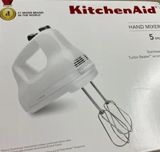 KitchenAid Ultra Power 5-Speed Hand Mixer Lightweight Model #KHM512WH White