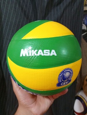 Mikasa MVA200CEV Champions League Volleyball Ball Size 5 Green Yellow Colour