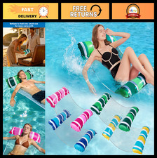 4 Pack Inflatable Pool Float Hammocks - 4-in-1 Water Mesh Chair for Adults, Summ