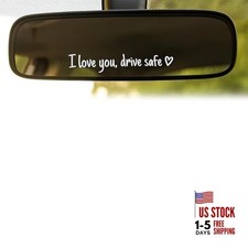 9PCS I Love You Drive Safe Mirror Sticker, 3 Colors I Love You Stickers, Used