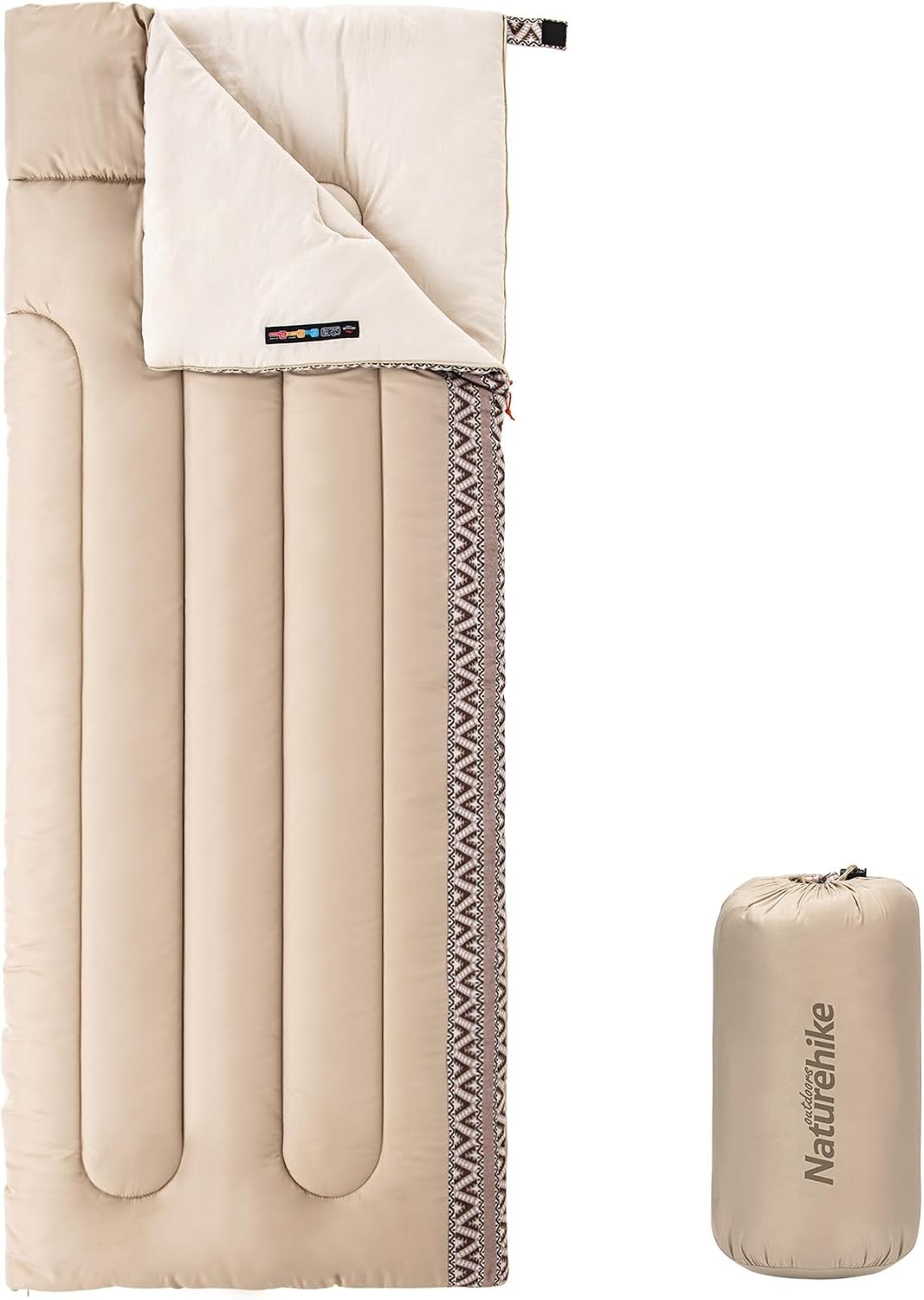 Naturehike Sac Couchage 3 Saisons Adulte Enfant Camping Rand