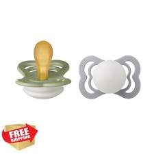 Bibs Supreme Latex Pacifier 0-6m Size 1 Sage Night/Cloud Night