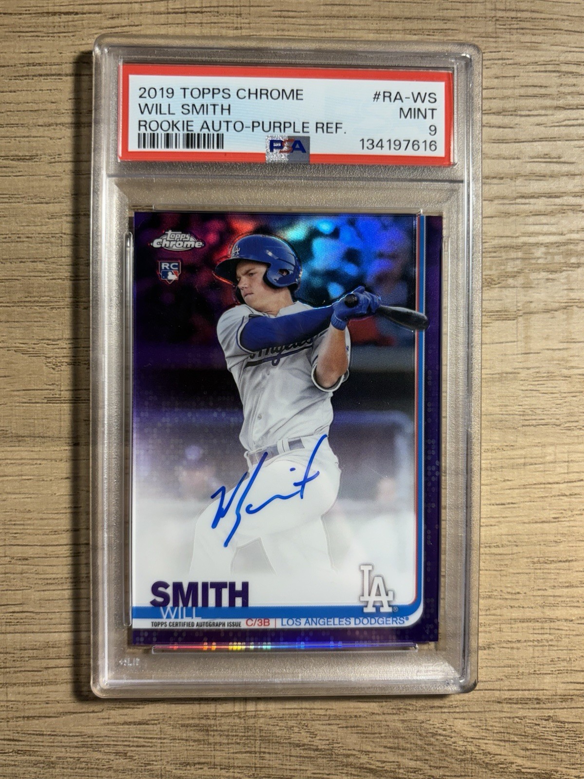 2019 Topps Chrome - Rookie Autographs Will Smith #RA-WS Purple Refractor /250