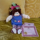 Cabbage Patch Kids 22" Soft Sculpture The Little People Girl Doll With Papers
