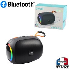 Haut-parleur enceinte portable Bluetooth rechargeable RGB OKOP