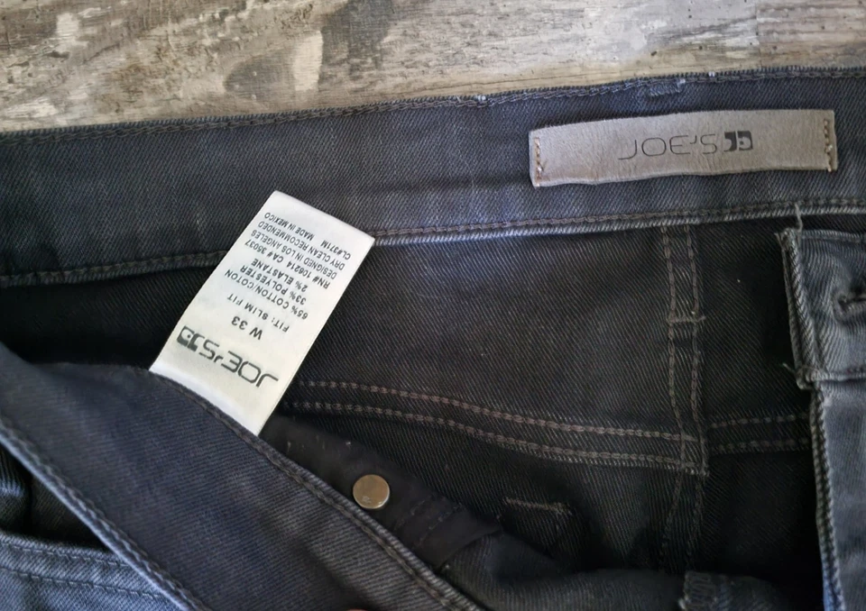 Pantalones de mezclilla para hombre Joes azul marino oscuro TALLA 33 Foto 2 de 4