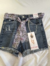 Celebrity Pink high-rise belted denim shorts Size 5/27