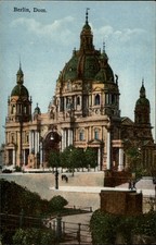 Berlin Germany church architecture Dom vintage postcard s869