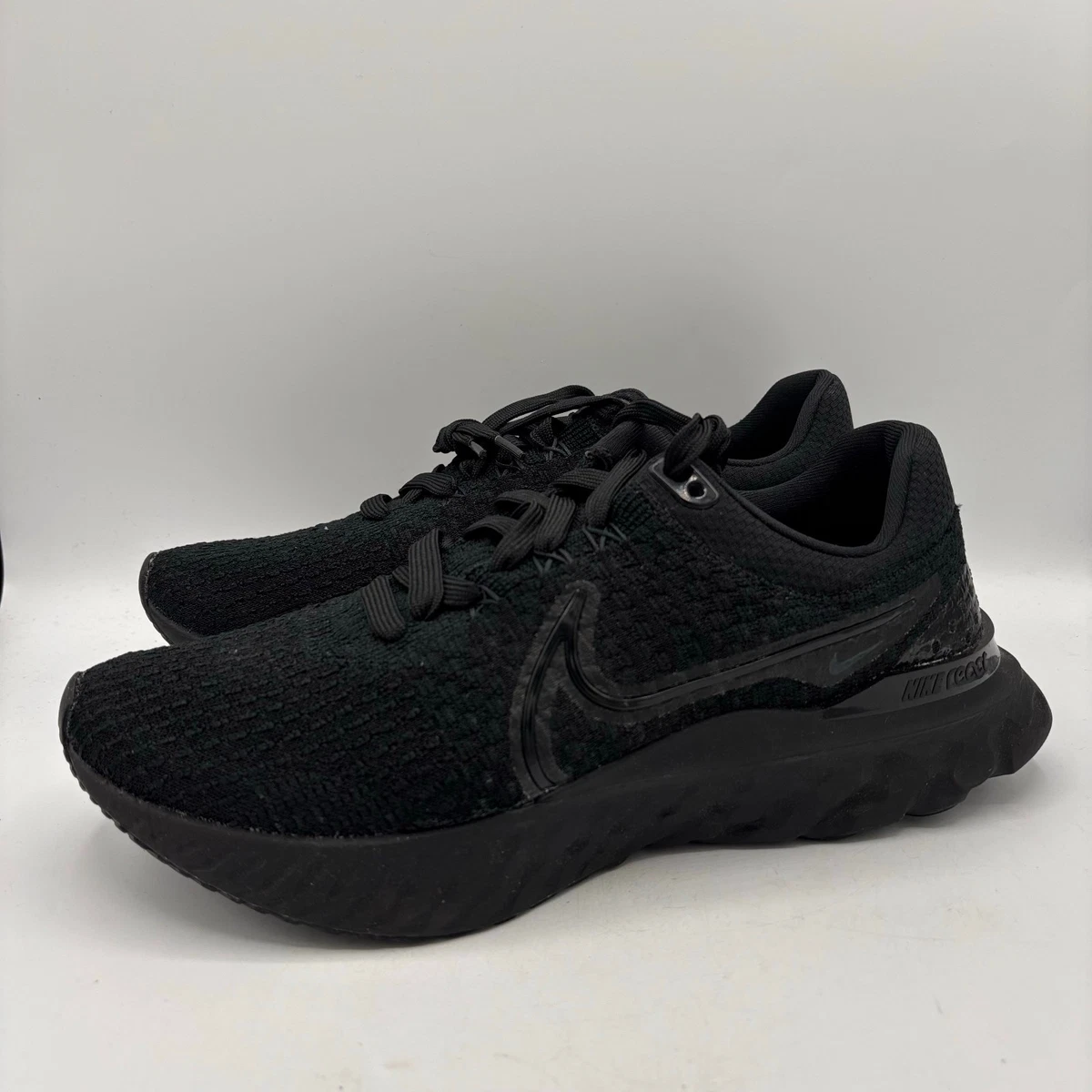 Nike React Infinity Run Flyknit Triple Black for Sale