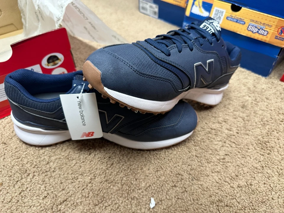 Новый - новый баланс мужской 997 гольф бутсы туфли NBG997NV темно-синий белый 10 шириной - Изображение 3 из 4