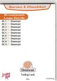2025 Sega Dreamcast Trading Card Limited Run Games Dreamcast Logo #DC9