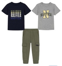 Boys Three Piece T-Shirt and Joggers Set Size 4 New with Tags