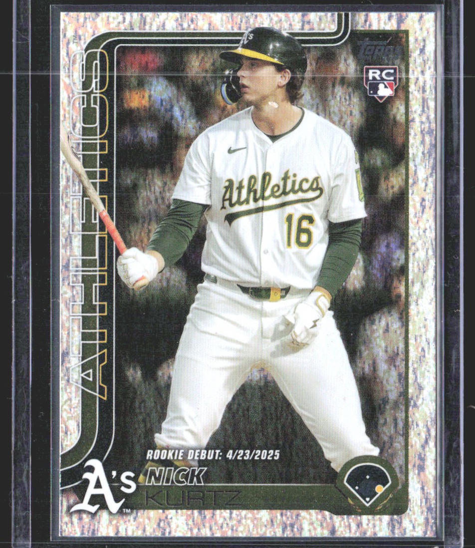 Nick Kurtz 2025 Topps Update Sandglitter Rookie Debut