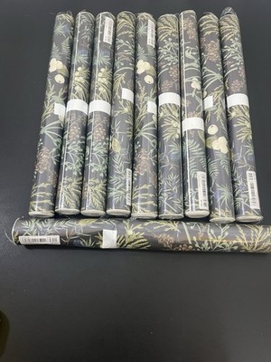 10 Roll Lot Peel and Stick Wall Paper Floral Self Adhesive - 117.90x17.68'' Each