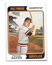 1974 Topps - Frank Baker #411 - Set Break!! EX Combined Shipping!!