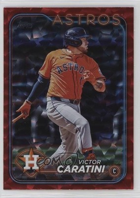 2024 Topps Update Red Crackle Foilboard 77/199 Victor Caratini #US23 00jz