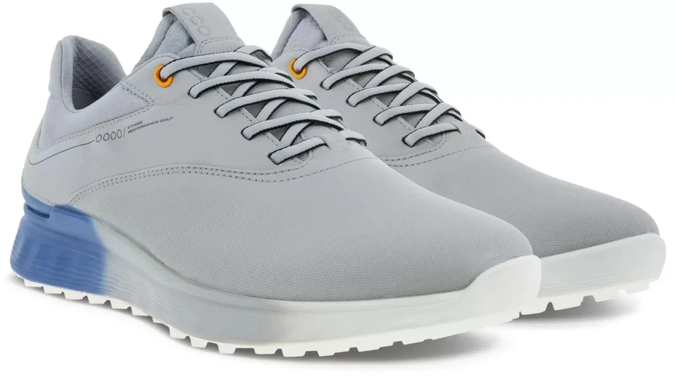 Zapato de golf Ecco S-Three Gore Tex sin clavos gris/azul para hombre talla EU 45 US 11-11. 5 Foto 3 de 4
