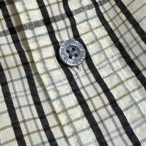 Camicia Patagonia uomo grande a quadri manica corta con bottoni cotone biologico nuova senza etichette - Foto 4 di 9