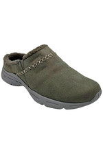 Easy Spirit Women's Bynne Faux Fur Clog Gray