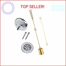 Tub Drain Linkage Assembly with Trip Lever and Strainer Done Cove, Fit for Trip