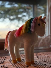 Vintage 1983 Rainbow Brite Starlite Horse Plush