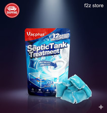 Septic Tank Treatment 12 Pcs for 1 Year Supply Dissolvable Packs Easy Operation
