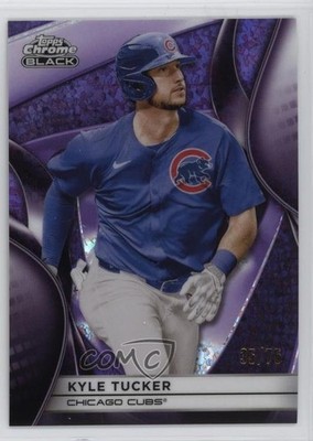 2025 Topps Chrome Black Purple Mini-Diamond Refractor 35/75 Kyle Tucker #31 15zu