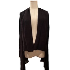 Michael Stars One Size Black Open Cardigan Sweater