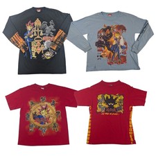 Vintage Yu-Gi-Oh 90s Japanese Anime Kids Medium/Large Shirt 4 Shirt Bundle
