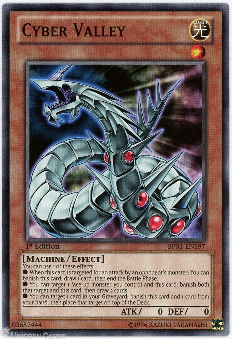 BP01-EN197 Cyber Valley : Common 1st Edition Mint YuGiOh Card