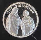 The Visitation Catholic Society Mint Bullion Vtg-0.925 Silver 26 Grams Art Medal