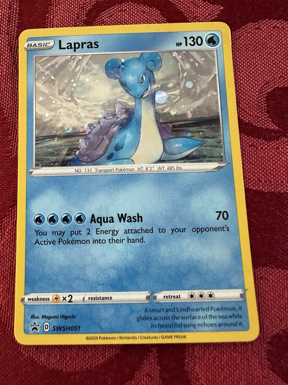 LAPRAS SWSH051 COSMOS HOLO PROMO POKEMON TCG Card