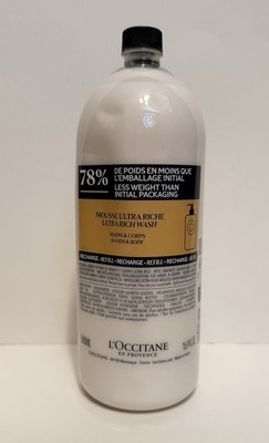 L'Occitane En Provence Hands & Body Ultra Rich Wash 5% Shea Butter Refill 16.9oz