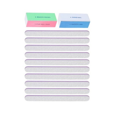 2 Pcs Nail Smoother Buffer Block Sanding for Nails Manicure Polisher