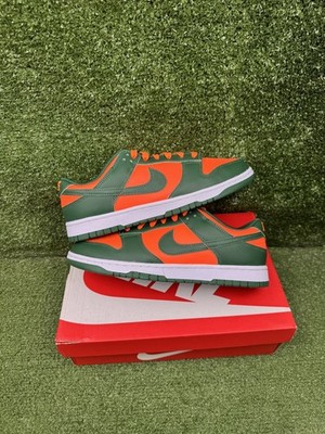 Size 10.5 - Nike Dunk Low Miami Hurricanes DS NEW