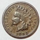 Indian Head Penny Lot of "1" VERY NICE 1888 GOOD OR BETTER°$ FREE SHIPPING $#210
