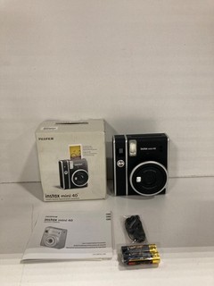 Fujifilm Instax Mini 40 Instant Camera Black