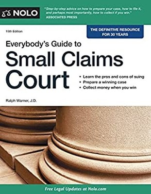 Everybody's Guide to Small Claims Court Paperback Ralph E. Warner