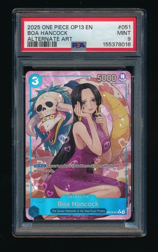 Boa Hancock (Alternate Art) graded PSA 9 for sale on eBay