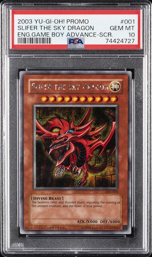 2003 YU-GI-OH! PROMO #001 SLIFER THE SKY DRAGON PSA 10